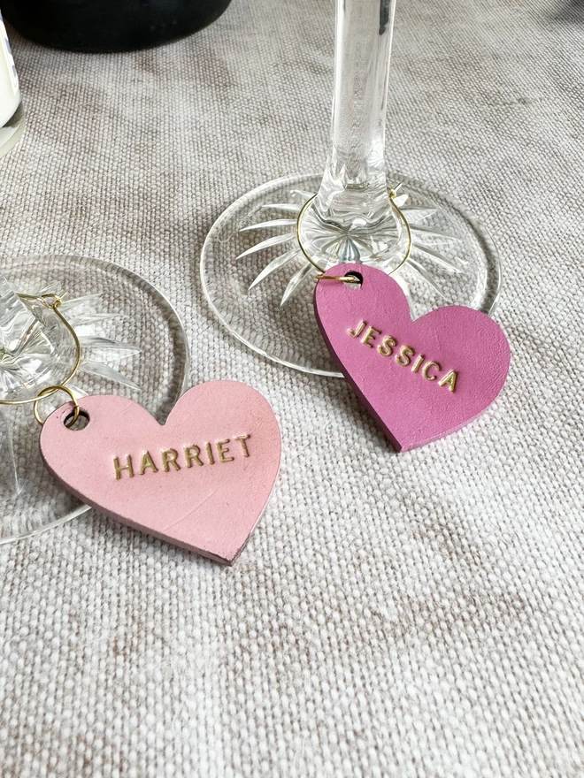 Add a friends name to your glass, perfect for hen dos.