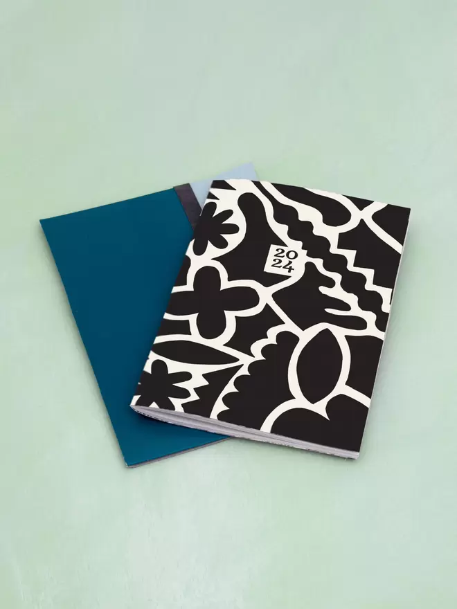 Abstract modern design 2024 diary and folder