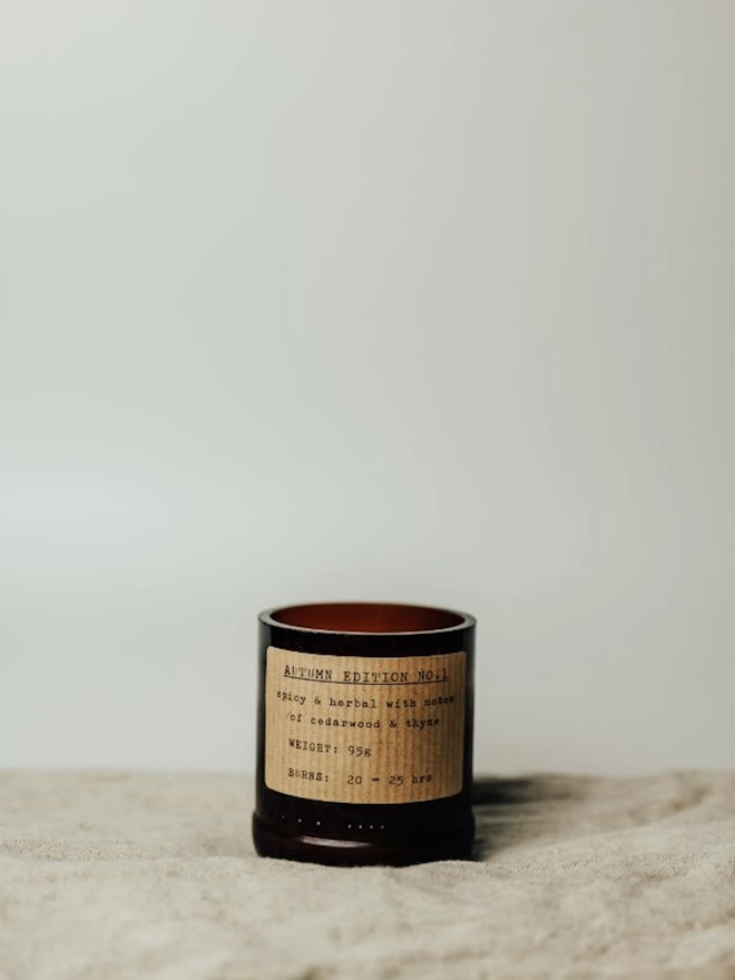 Small Fire Autumn Candle