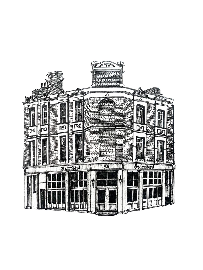 The Stormbird Pub in Camberwell Illustration