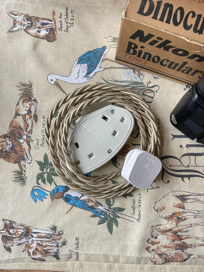 Lola's Leads Fabric Extension Cable in Cuckoo