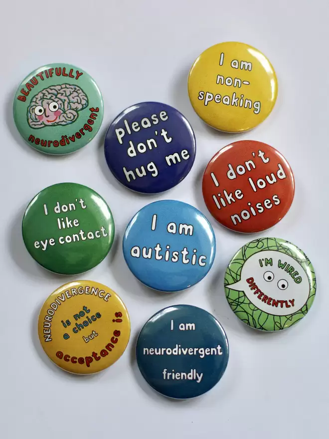 A few autistic Badges