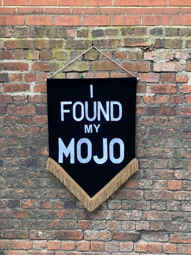 i found my mojo home office wall banner custom