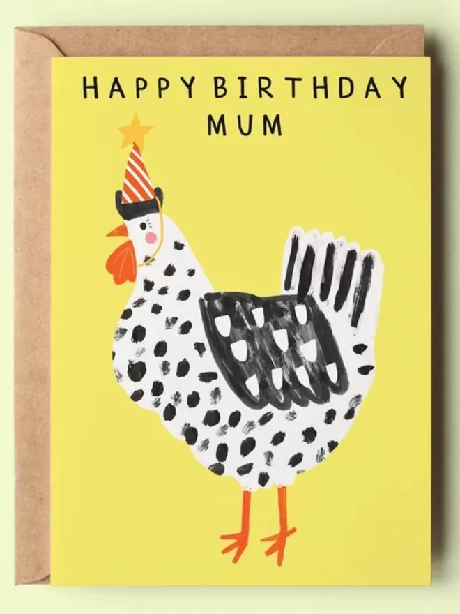 Chicken Mum birthday card
