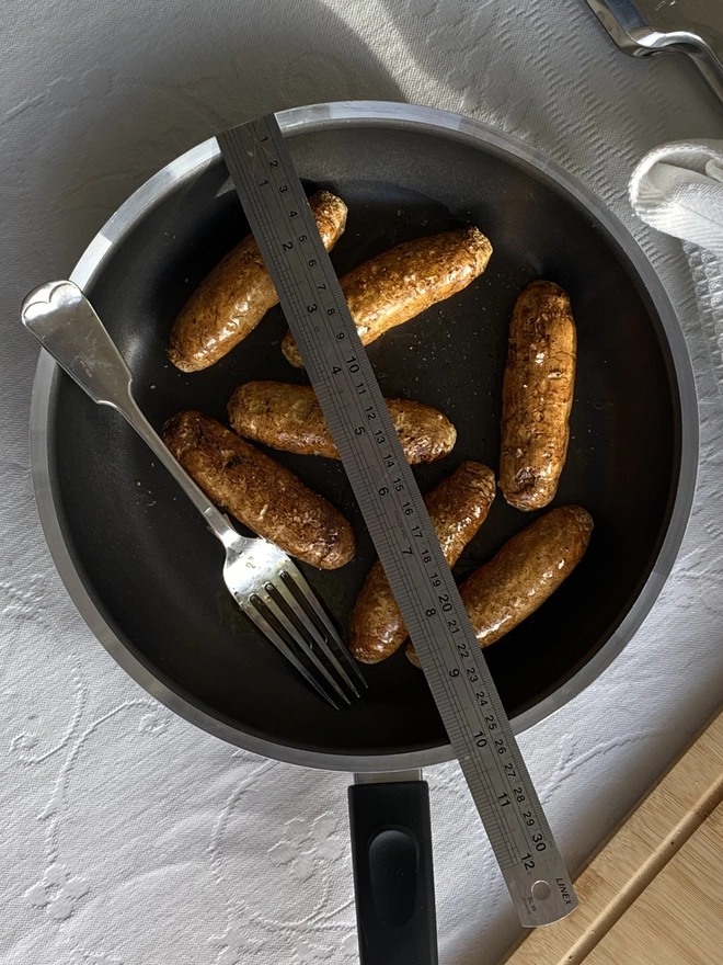 IKEA Frying Pan Fake Sausages