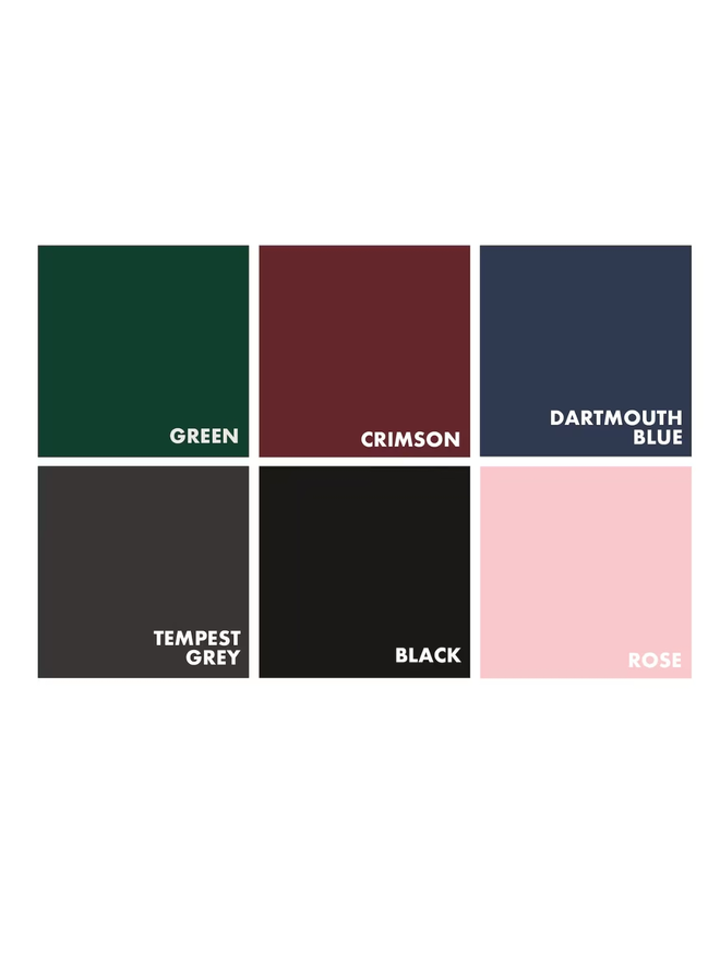 Colour choices for personalised notebook