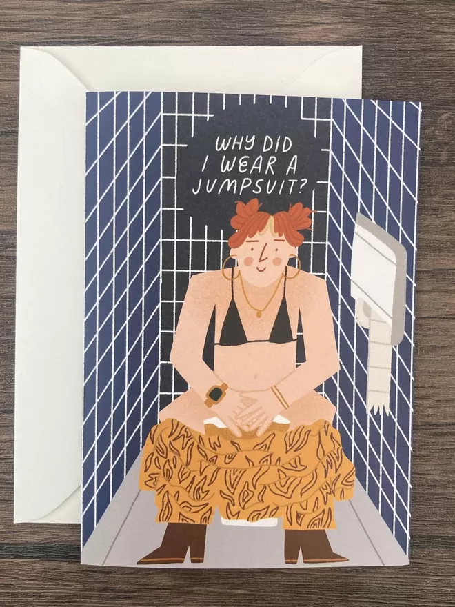 Silly Jumpsuit Card
