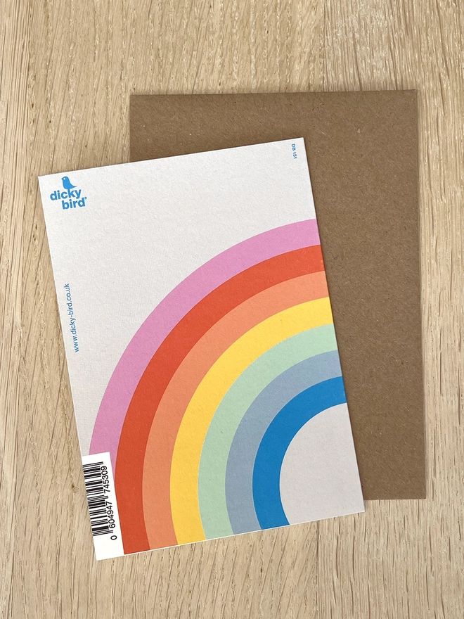 Rainbow greetings card