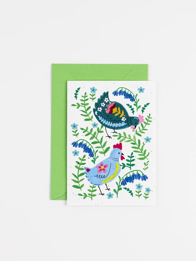 Spring Chicken Plantable Card
