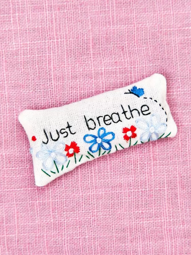 'Just Breathe' Lavender Bag