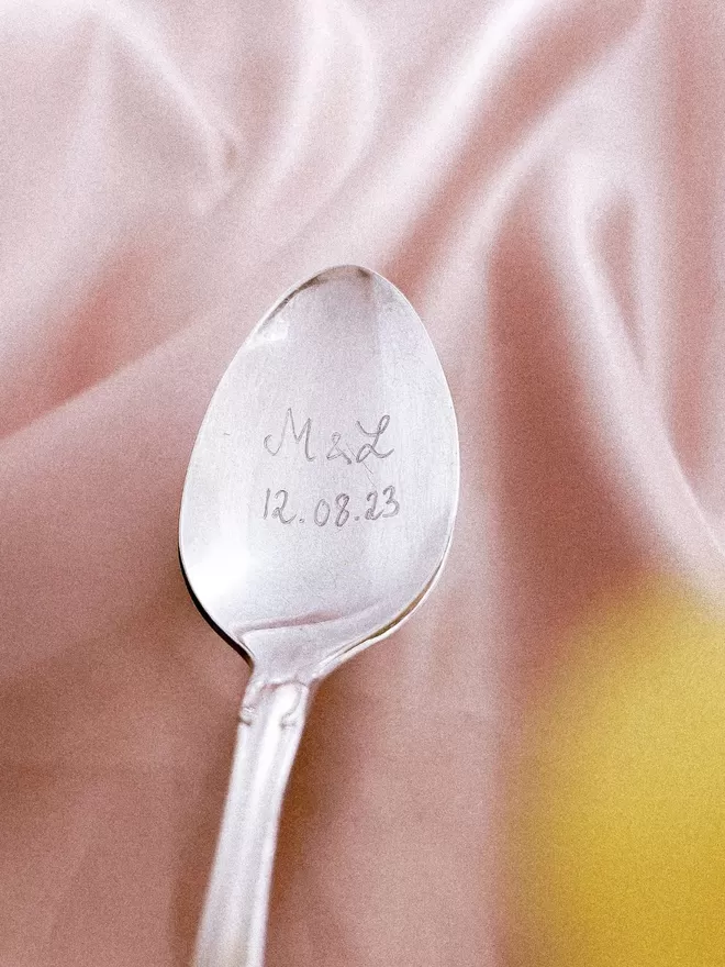 Initials And Date Wedding Spoon