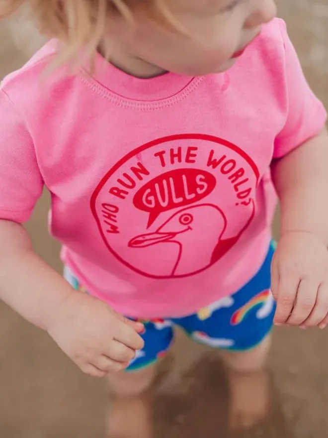 Who Run The World Gulls Baby T-Shirt