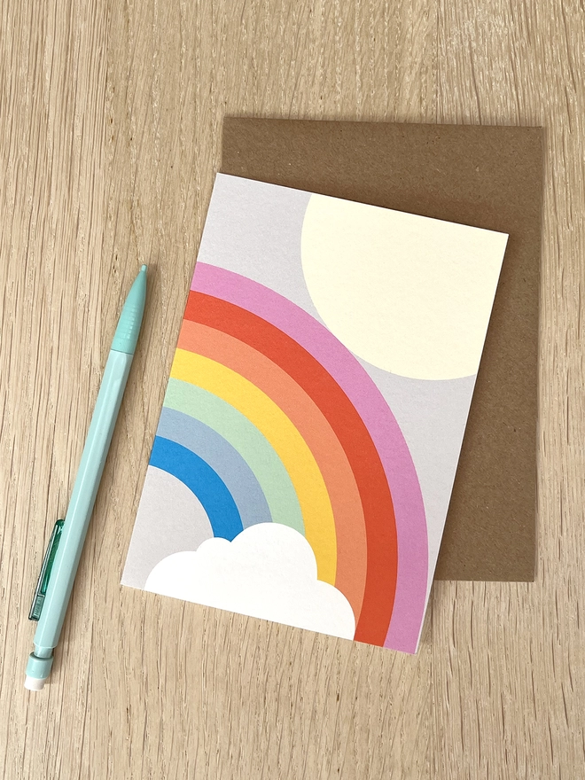 Rainbow greetings card