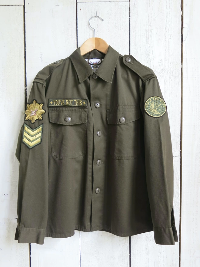 Boho vintage army jacket