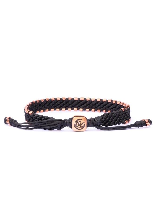black copper bracelet rope 