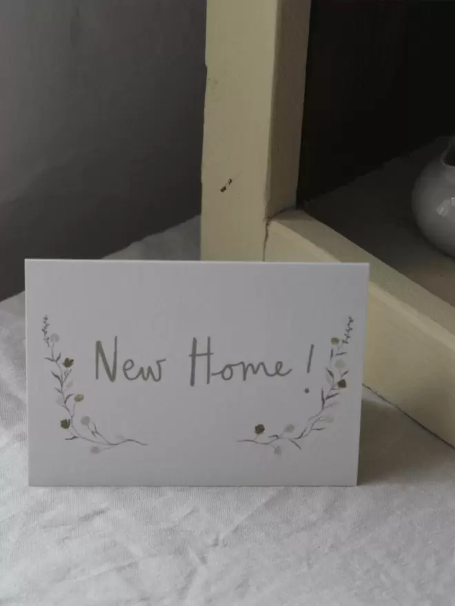Perfectly simple new home card
