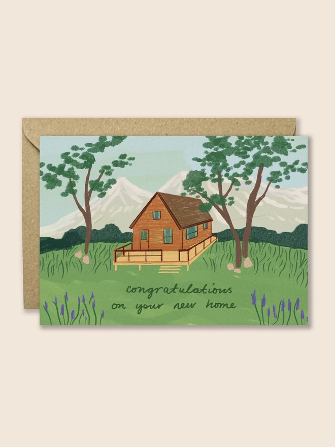 New Home Cabin Card
