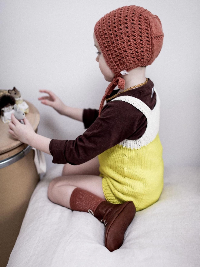 Chestnut Brown Leather Baby and Toddler High Top Boots
