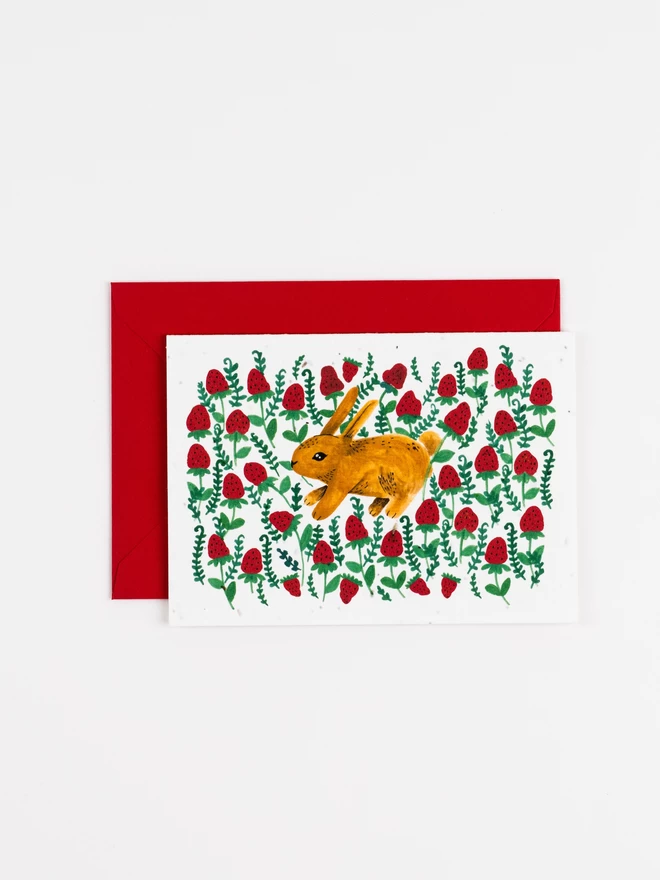 Strawberry Patch Plantable Card