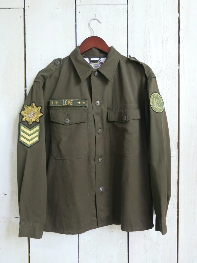 Vintage Khaki Army Jacket