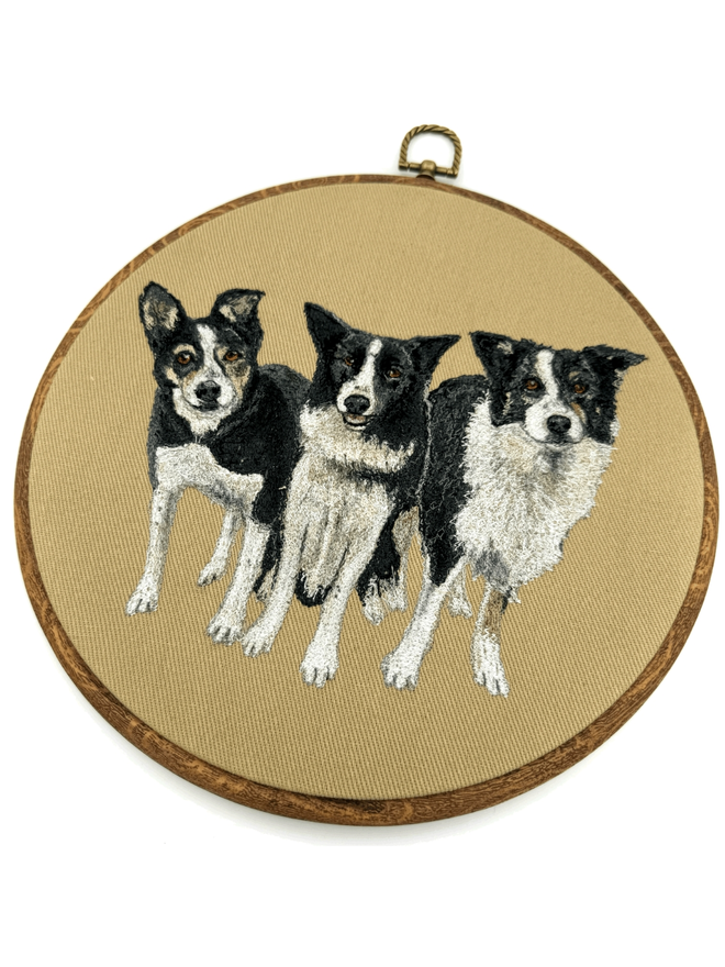 Full Body Pet Custom Made Embroidery Hoop