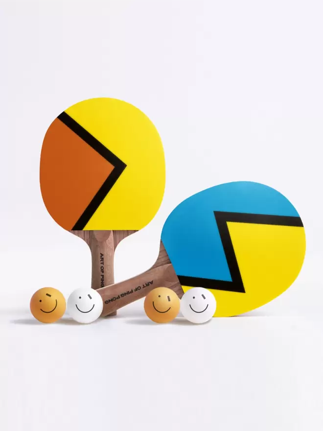 Talking Heads - Ping Pong Set Of ArtBats And ArtBalls