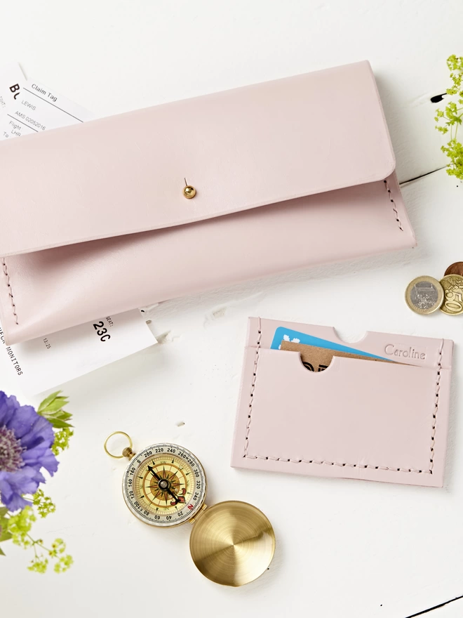 Shell Pink Case and Card Holder