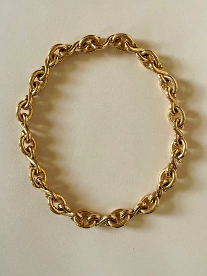contemporary chunky gold chain necklace