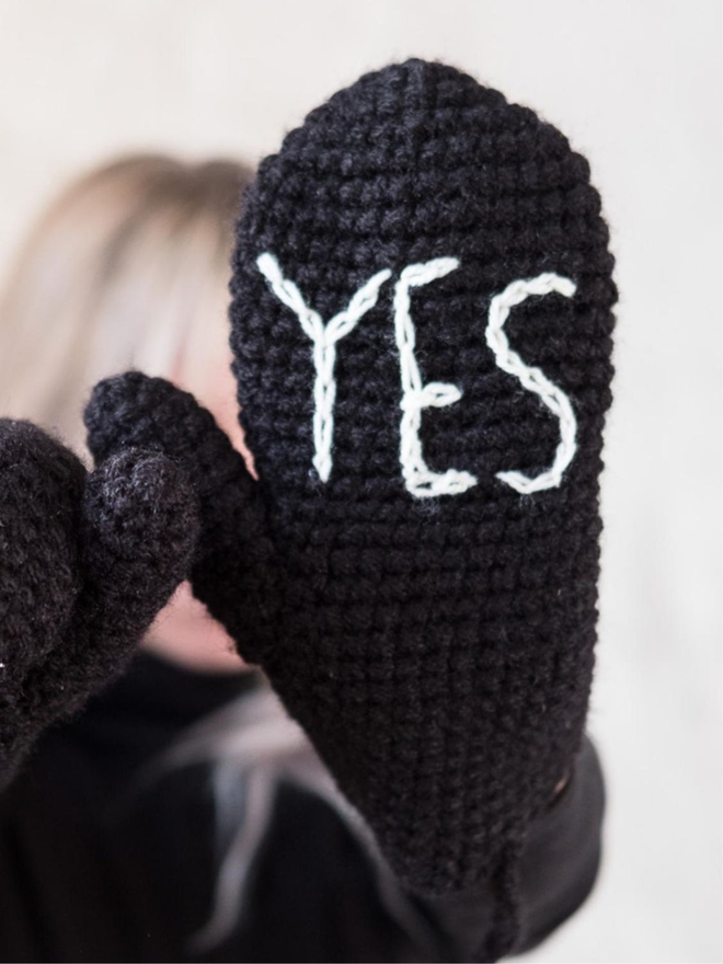 YES NO Clarity Mittens Adult And Child