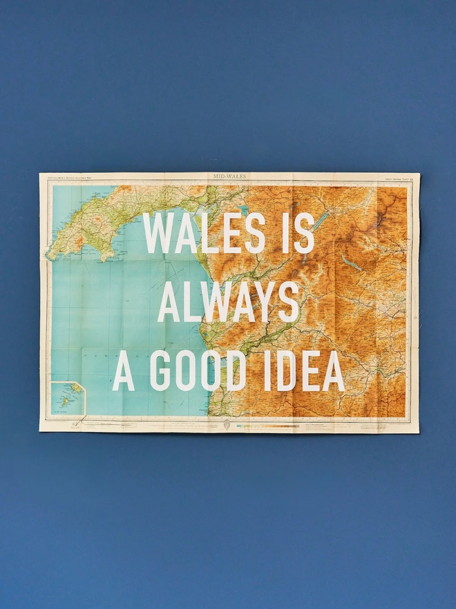 Wales is always a good idea original screen print