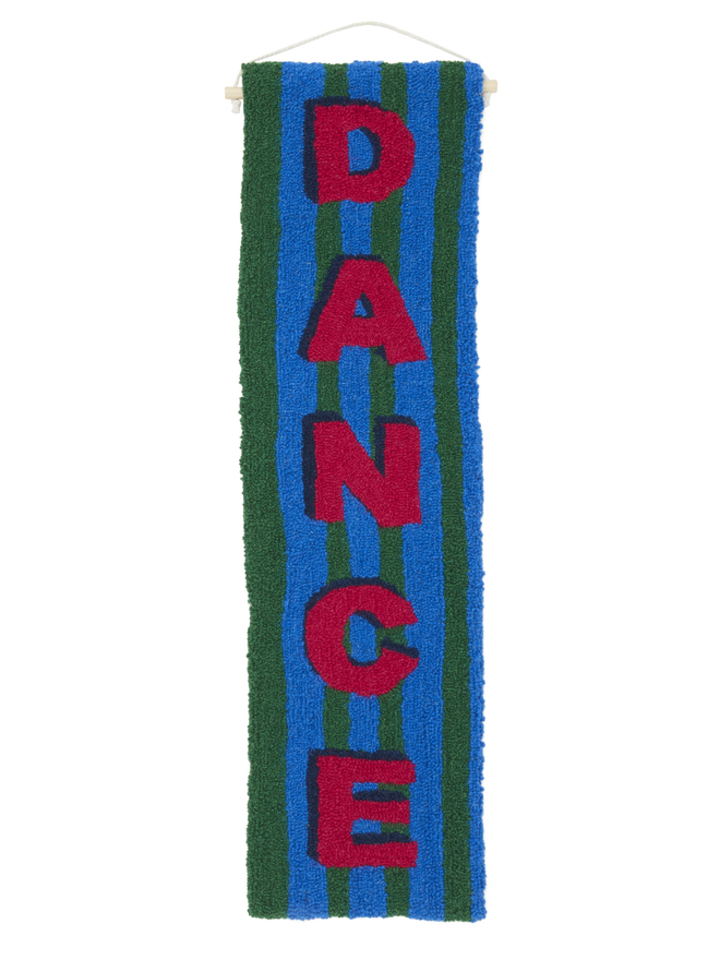 DANCE - Hand Tufted Blue and Pink Wall Hanging