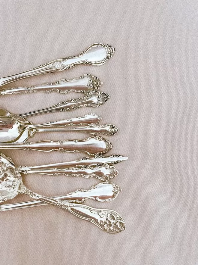 But First, Tea - Engraved Vintage Spoon