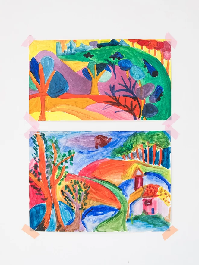 Colour Landscape Art Project for Children