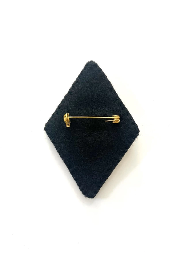 Golden eye brooch back pin