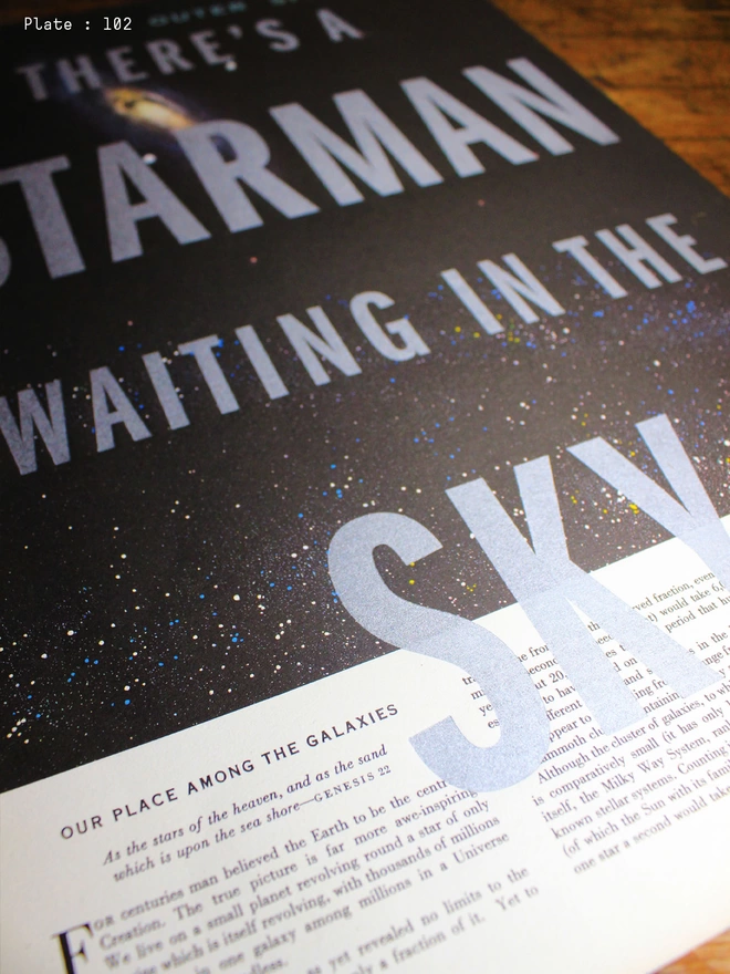 Starman Limited Edition Letterpress Print