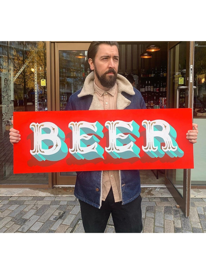 Beer Painted Sign