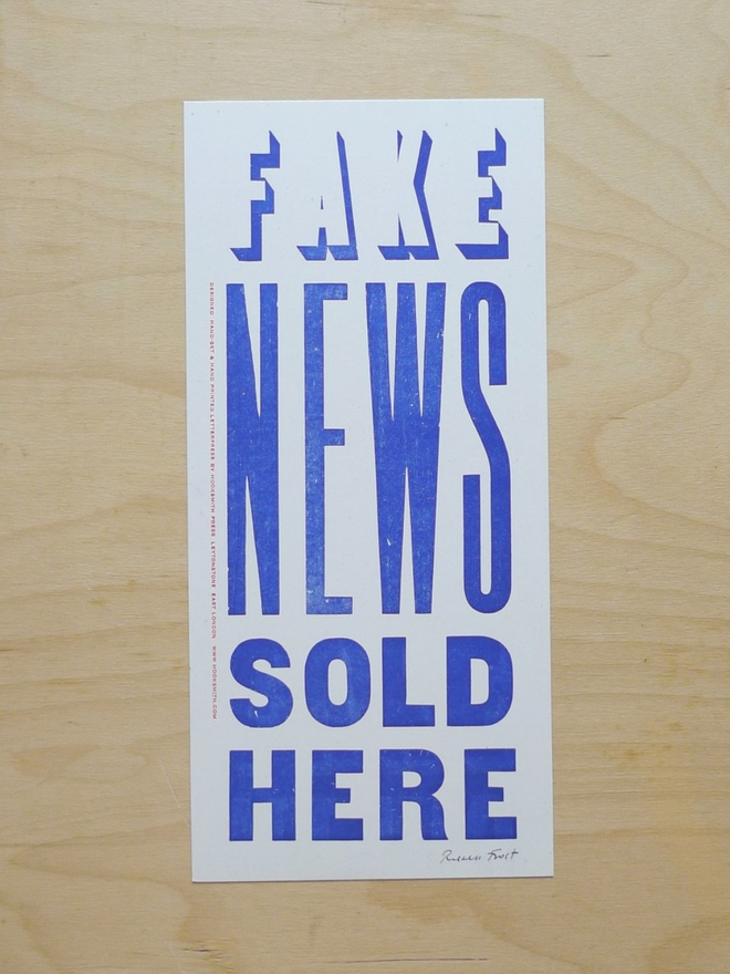 Fake News Sold Here