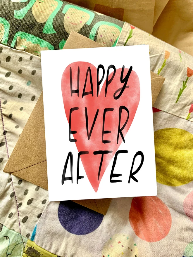 Happy Ever After card by Nicola Rowlands