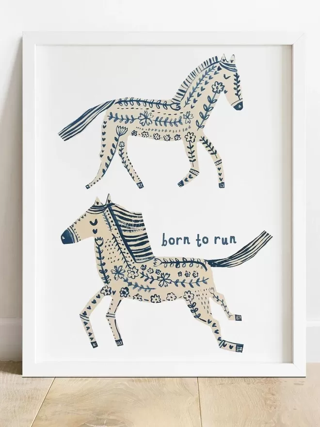 Running Horse Print