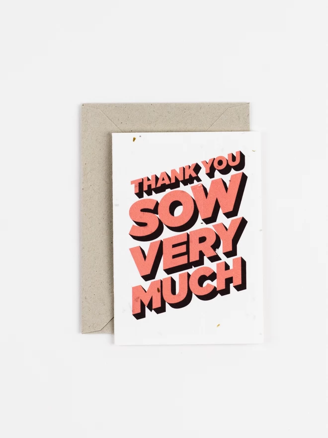 Plantable Thank You Notecards