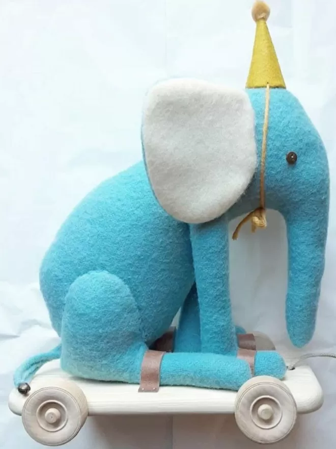 Blue elephant toy