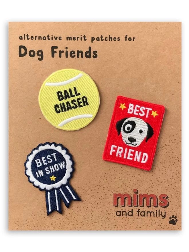 Gift for Dog Merit Patch Card Mims & Family
