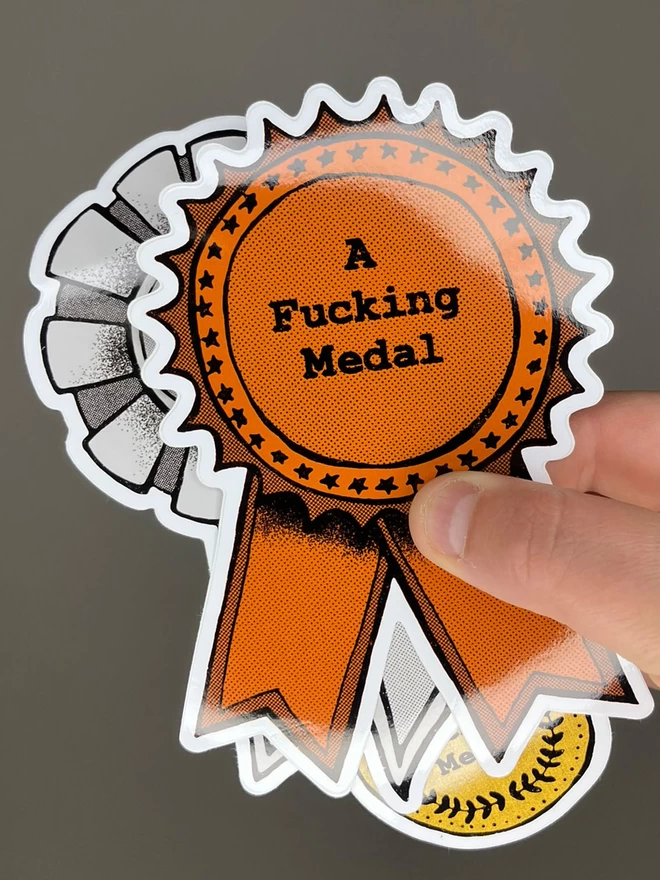 A Fucking Medal Sticker Pack