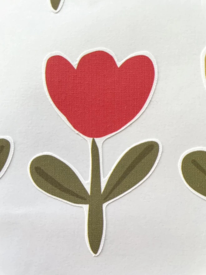 Red Tulip Kids Wall Sticker
