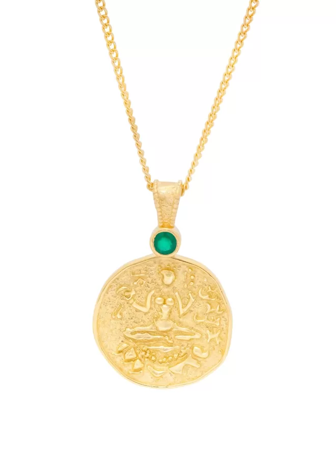 Lakshmi Pendant in gold vermeil by Loft & Daughter