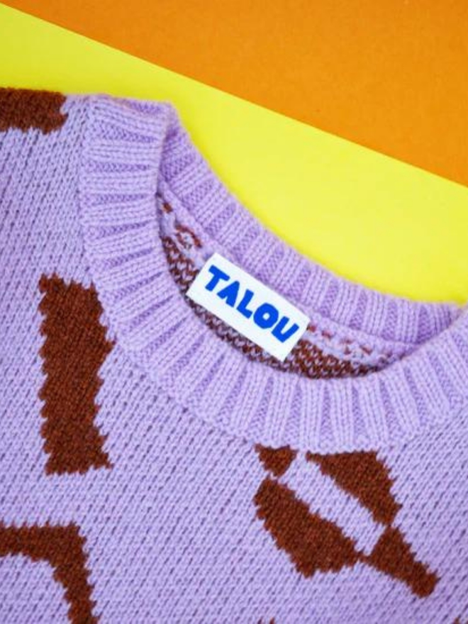 The Cut And Stick Jumper - Lilac 