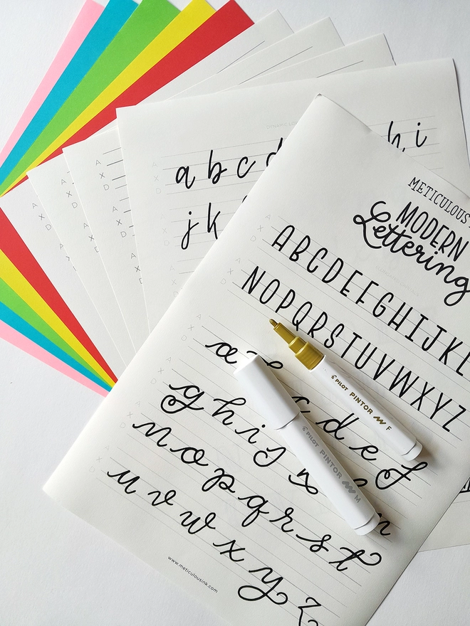 Meticulous Ink Modern Lettering Kit - Contents