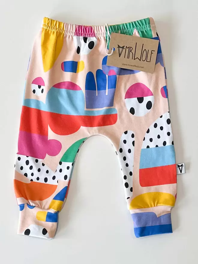 Spot collage legging for babies and toddlers