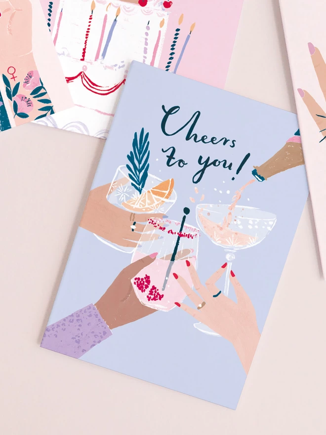 Cheers To You Prosecco Birthday Card