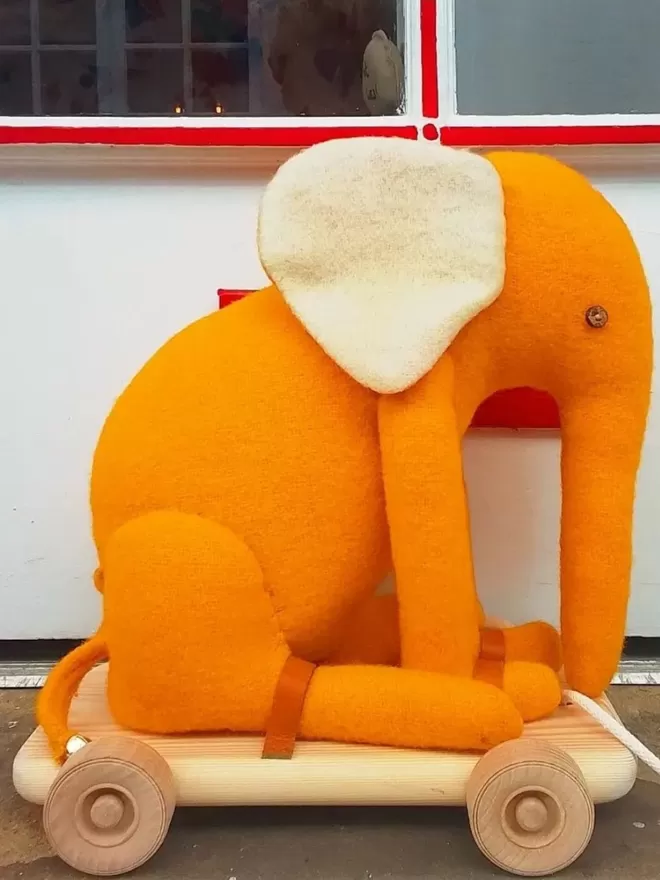 Orange elephant toy